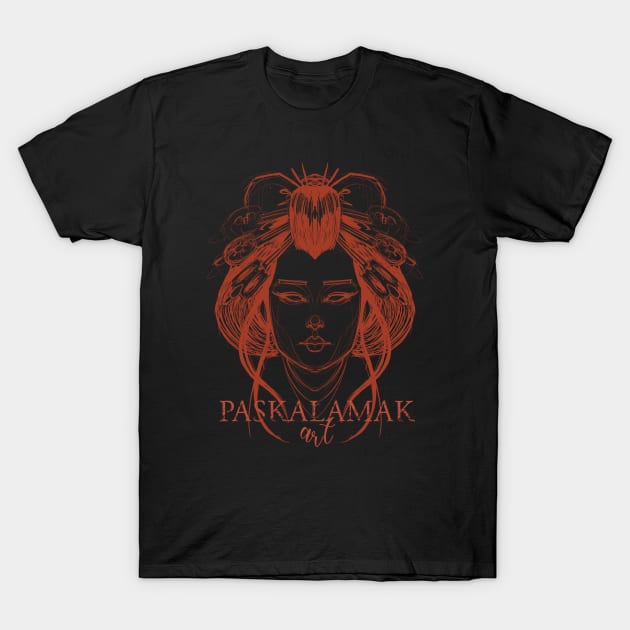 the geisha hoodie T-Shirt by Paskalamak